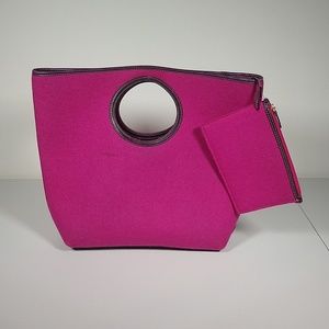 Kate Spade Alexia Soho Wool Felt pink handbag